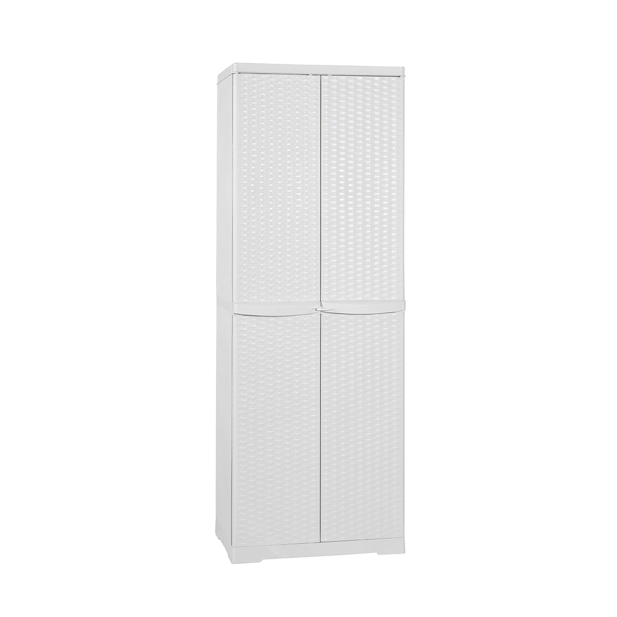 Schrank aus Polypropylen mit 4 Rattan-Böden H.178 - MEGART