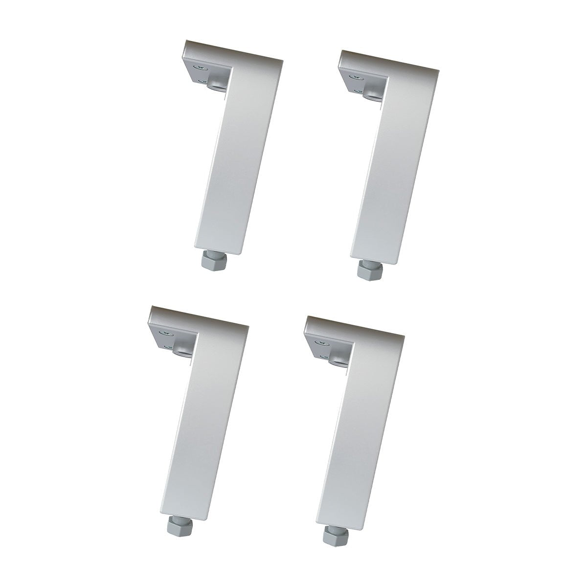 4 Stück Verstellbare Anodisierte Füsse Für Holz - MEGART