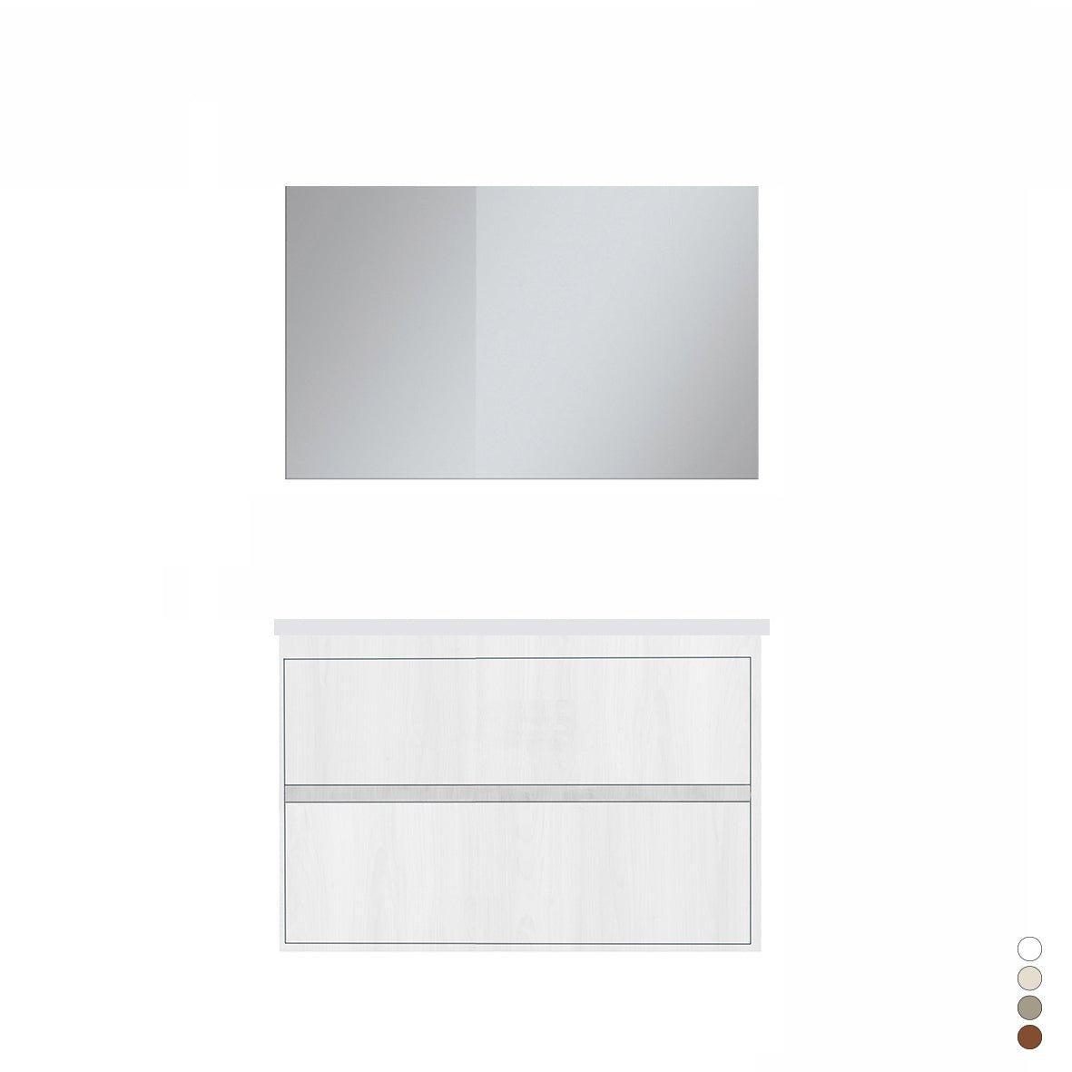 Hängender Badezimmerschrank Linie Elegance L. 80 Cm - MEGART