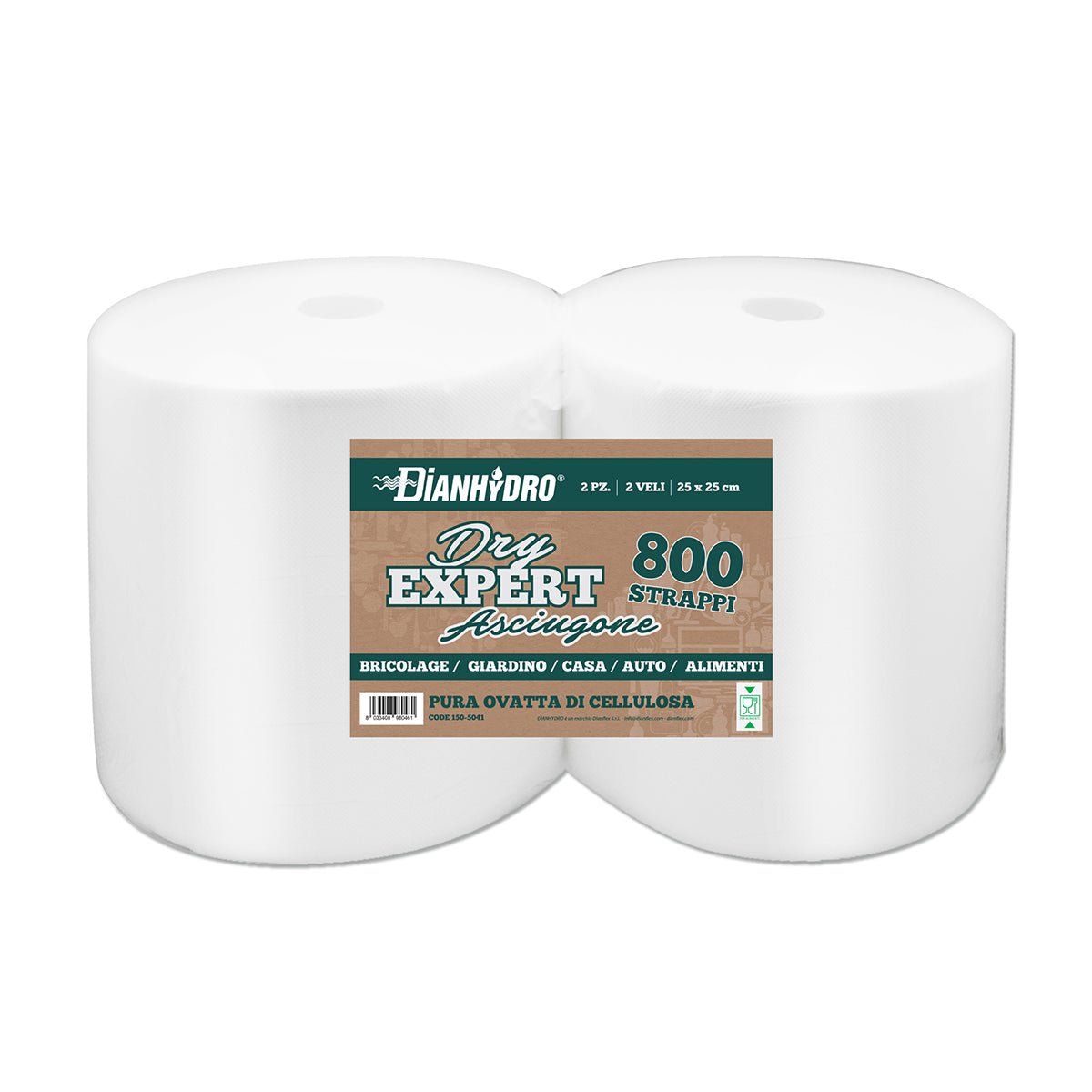 2 Stk Abreissbare Papierrolle Dry Expert - MEGART