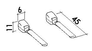 Weisse Klappbare Wandarmlehnen - MEGART