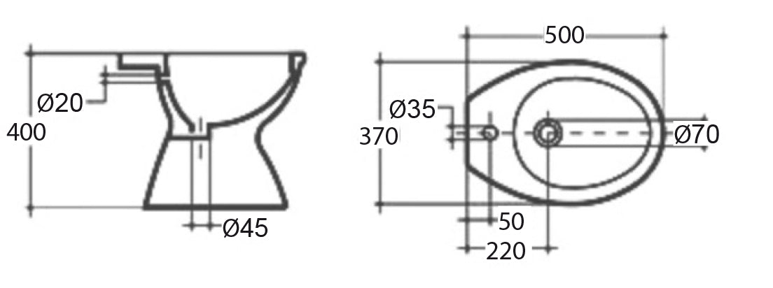 Bidet Serie Kaila - MEGART