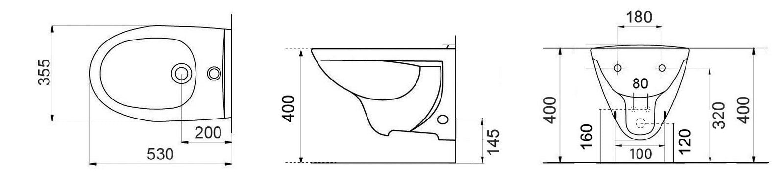 Hänge - Bidet Metrica - MEGART