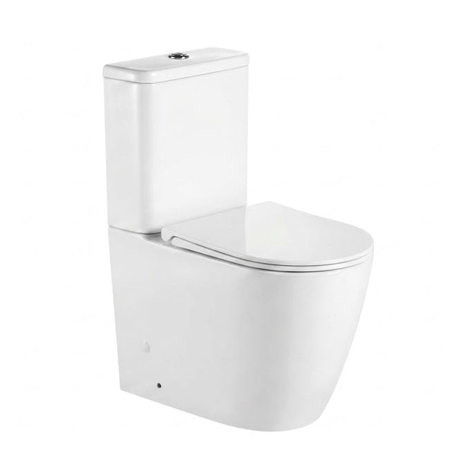 Wandbündiges Monoblock-WC spülrandlos Comfort MAGNOLIA - MEGART