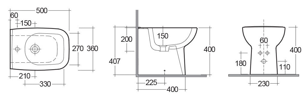 Bidet Origin Wandnah - MEGART