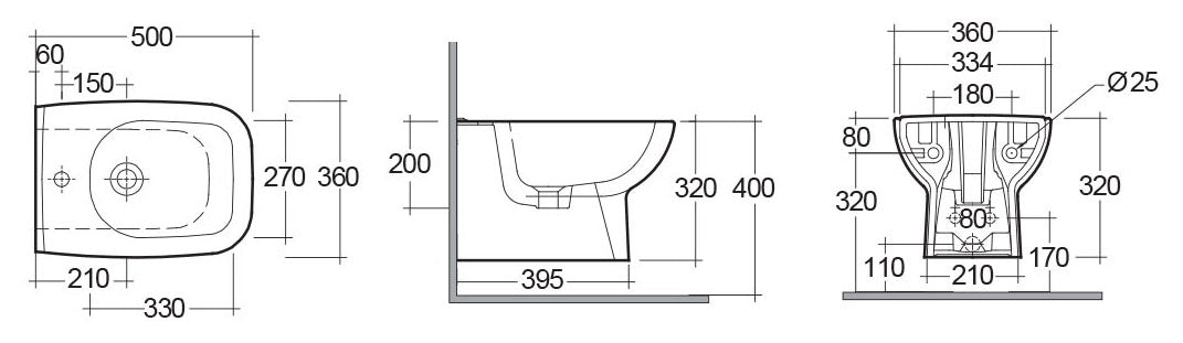 Hänge - Bidet Origin - MEGART