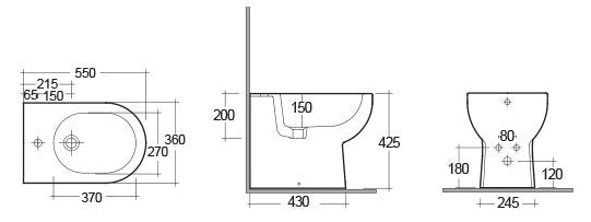 Wandnaher Bidet Tonique - MEGART
