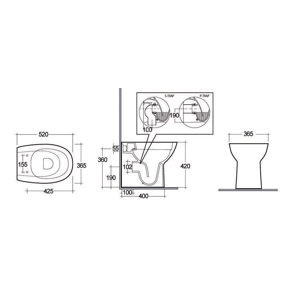 Wandnahes Rimless - Wc Morning - MEGART