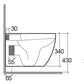 Metropolitan Wand - WC, Rimless mit versteckter Befestigung - MEGART