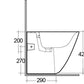 Bidet Sensation Wandbündig Cm. 52 - MEGART