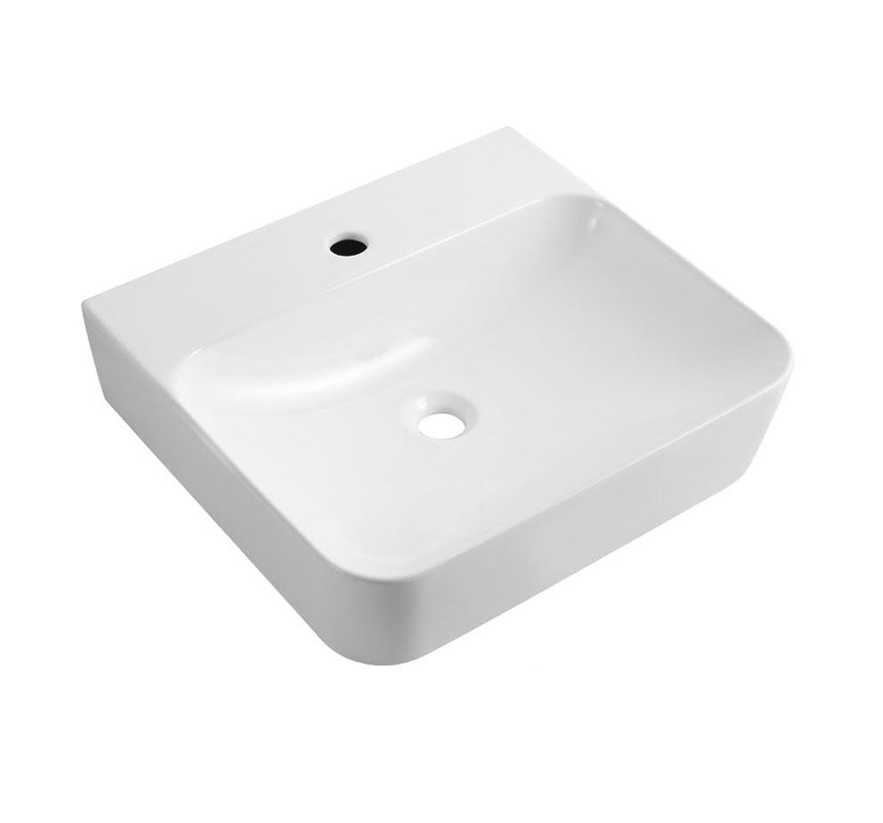 Wandhängendes Rektangulares Waschbeck Mit Armaturbohrung - MEGART