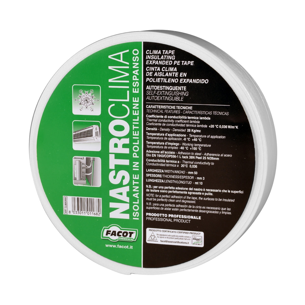 Band Clima H 50 mm x 10 m FACOT