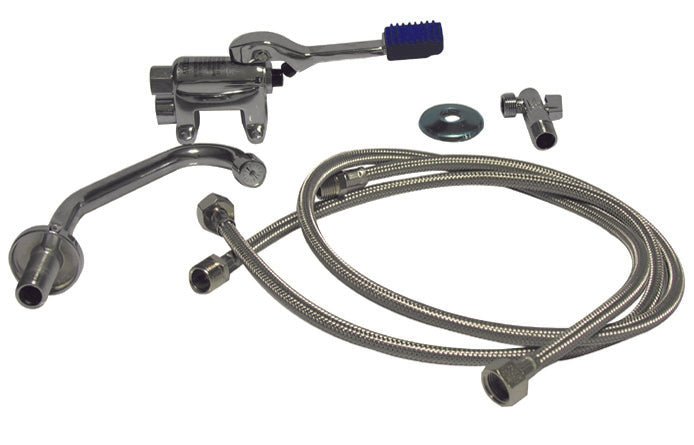 Kit Für Externen 1 - Wege - Pedalwasserhahn Für Bodenmontage - MEGART