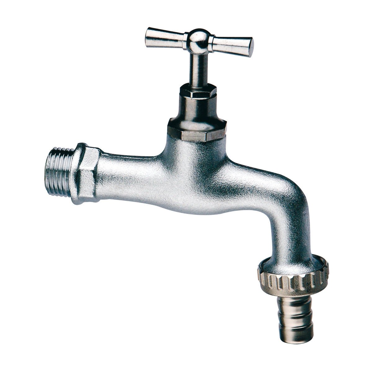 Chrom/Sandgeschliffener Brass - Schlauchanschluss - MEGART