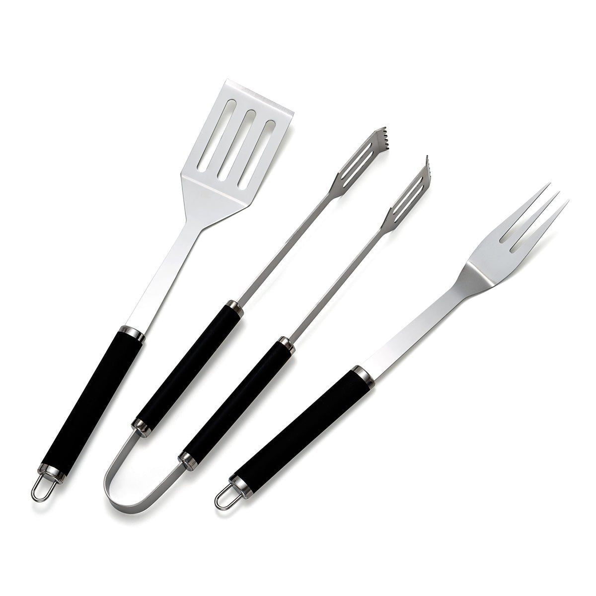 BBQ - Werkzeugset Basic Spatel Gabel Zange - MEGART