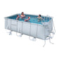 Power Steel Frame Oberirdischer rechteckiger Pool - MEGART