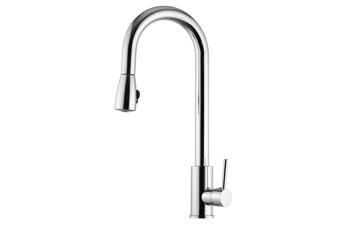 Einhebel - Waschbeckenmischester Mit Schwenkauslauf Ausziehbare Dusche - MEGART