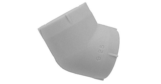 Glatter 45° Bogen Aus Polypropylen - MEGART