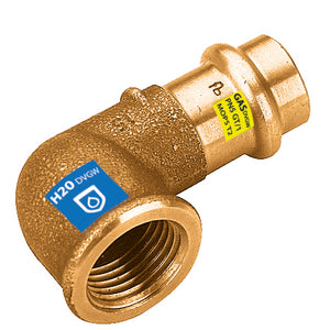 90° Biegung Aus Bronze Zum Presse F X Gewinde F Für Wasser/Gas