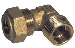 Gomito A 90° O-Ring Gas Maschio Conico Tiemme 
