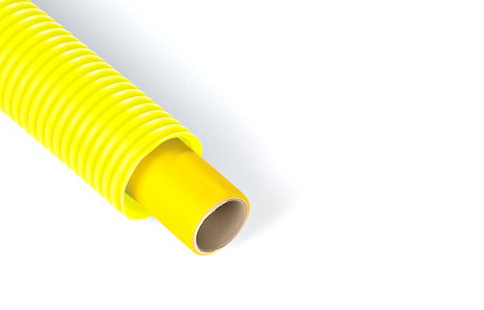 Multistrangrohr Für Gas Mit Gelber Wellenhülle - MEGART