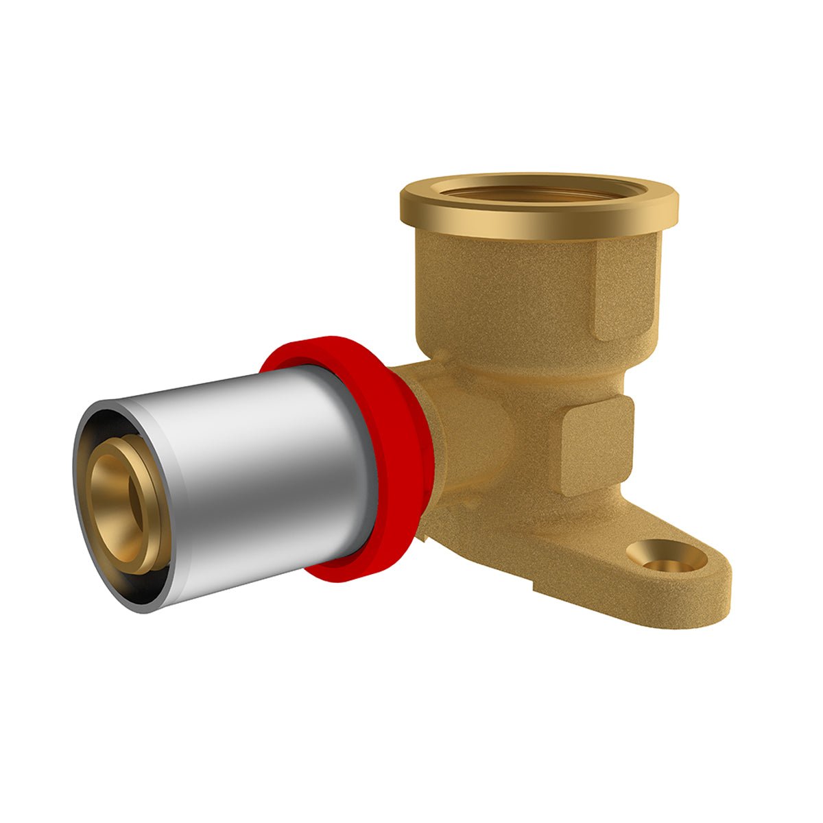 Ikaro Pressfitting, Gebogen, Weiblich Mit Flansch - MEGART