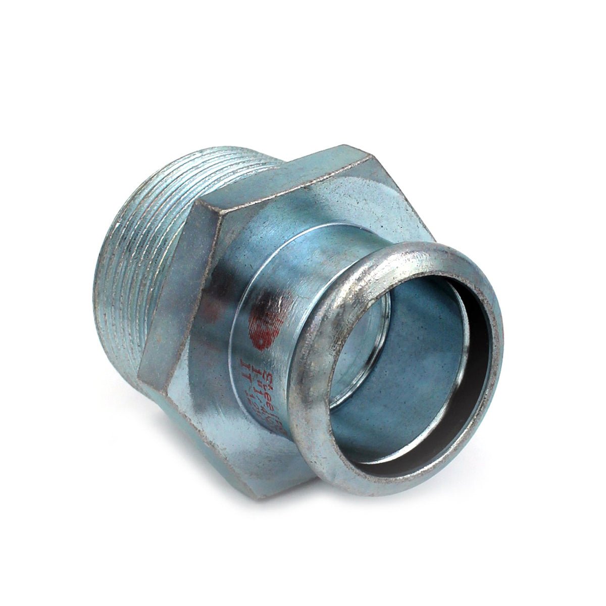 Mischmuffe Mit Männlichem Gewinde Zum Pressen Aus Kohlenstoffstahl - MEGART