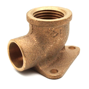 Bogen Bronze F. Mit 3 Flanschen Zum Schweissen