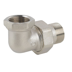 Kurzes Anschlussstück In 3 Pz Mf Flache Sitz In Vernickeltem Messing Mit Dichtung - MEGART