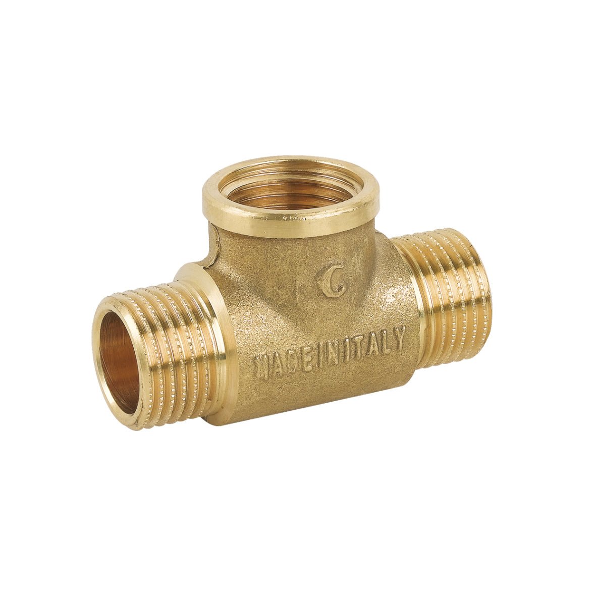 T - Stück Mfm Aus Gelbem Brass - MEGART