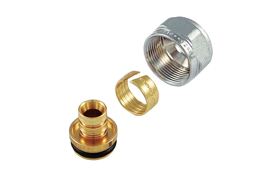Verchromter Adapter Für Mehrschichtrohr - MEGART
