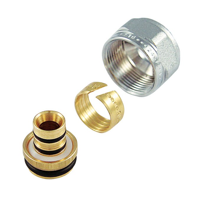 Verchromter Adapter Für Mehrschicht Mit Gang 1/2" X 16 - MEGART