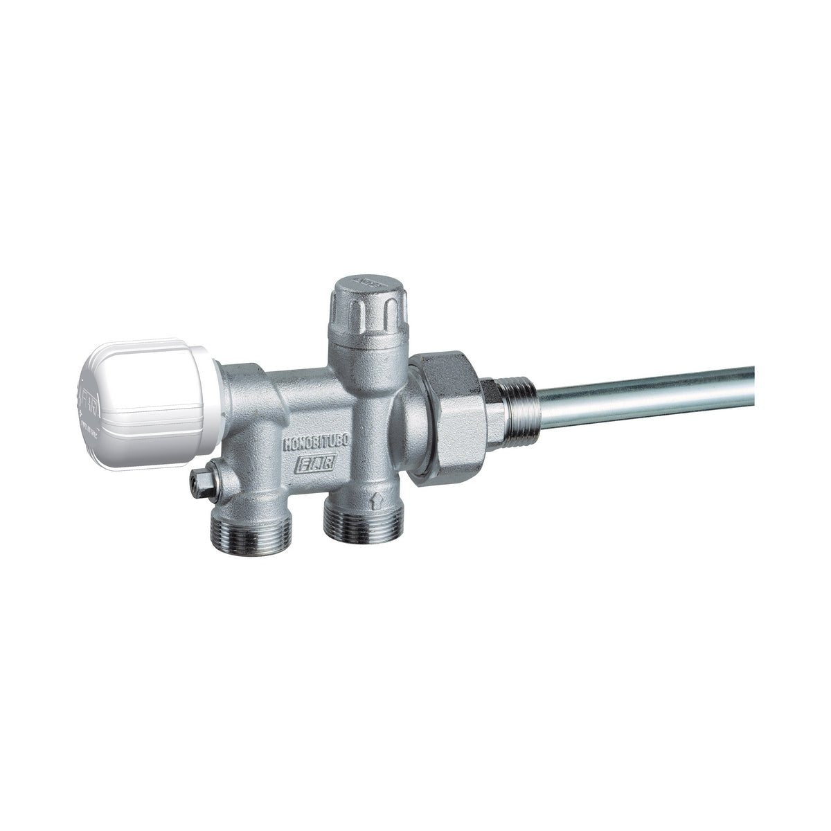 Verchromtes Mono - Bitubus Thermostatisches Ventil (Far) - MEGART