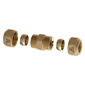 Doppel - Nippel Mit Mechanischer Dichtung Für Solaranlagen - MEGART