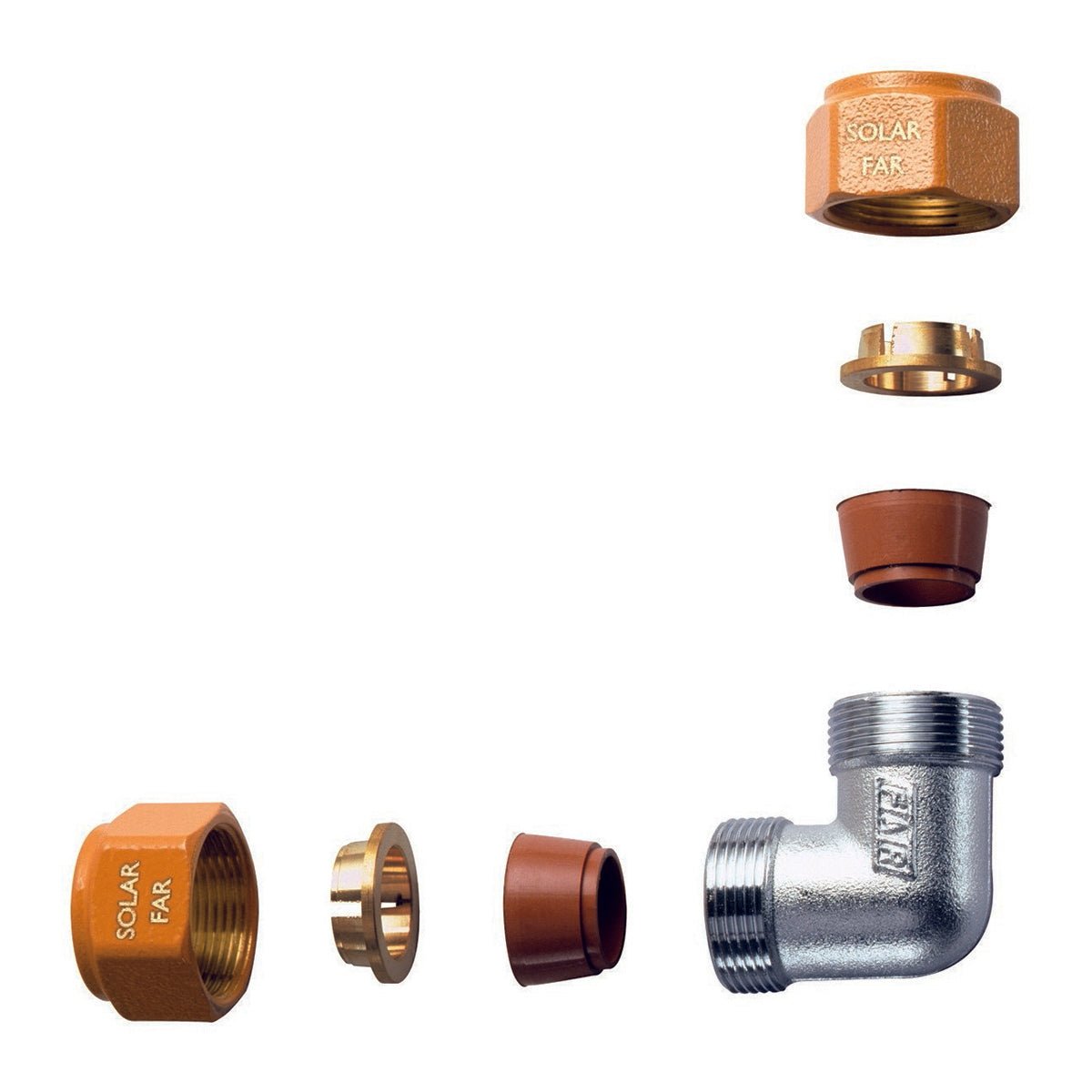 Doppel - Bogen Komplett Mit Dichtungsset Für Solaranlagen - MEGART