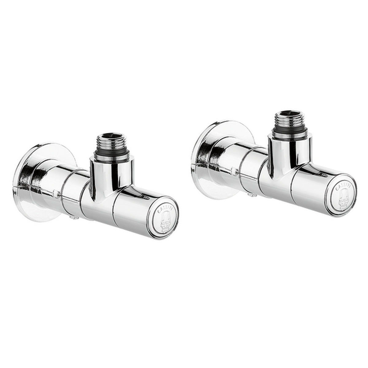 Rechteckventil + Thermostatischer Regulator Chrom - MEGART