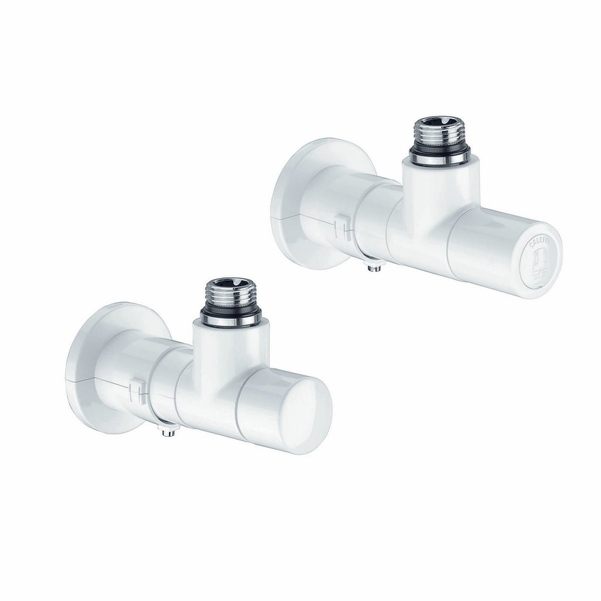 Rechteckventil + Thermostatischer Regulator Weiss - MEGART