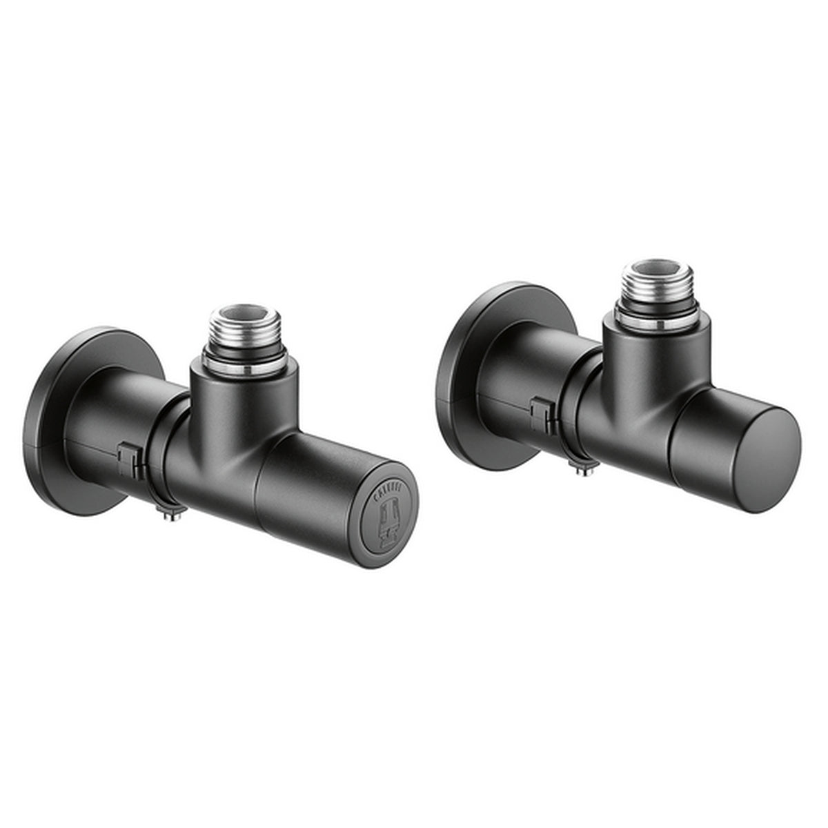 Rechteckventil + Thermostatischer Regulator Schwarz - MEGART