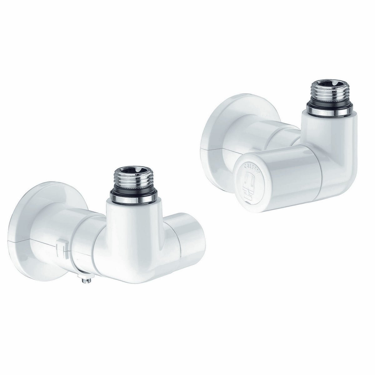 Thermostatisierbares Doppeltes Rechteckventil + Regulator Weiss Version D - MEGART