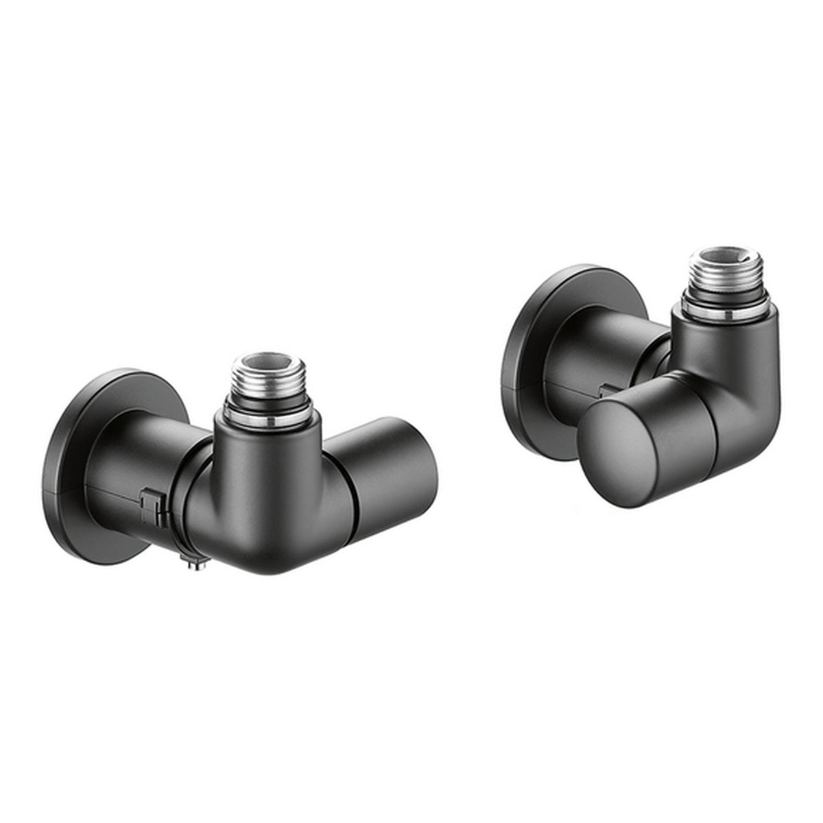 Thermostatisierbares Doppeltes Rechteckventil + Regulator Schwarz Version Sx - MEGART