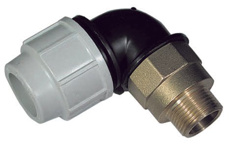 Messing - Bogen 90° Plasson - MEGART