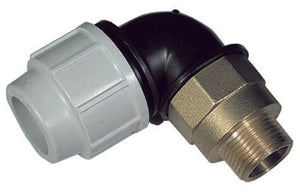 Messing - Bogen 90° Plasson - MEGART