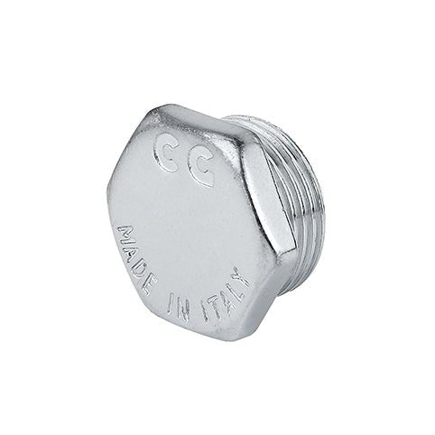 Männliche Kappe Mit Sechskant Messing Chrom - MEGART