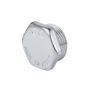 Männliche Kappe Mit Sechskant Messing Chrom - MEGART