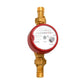 Warmwasserzähler 90° Zifferblatt Trockenläufer METER