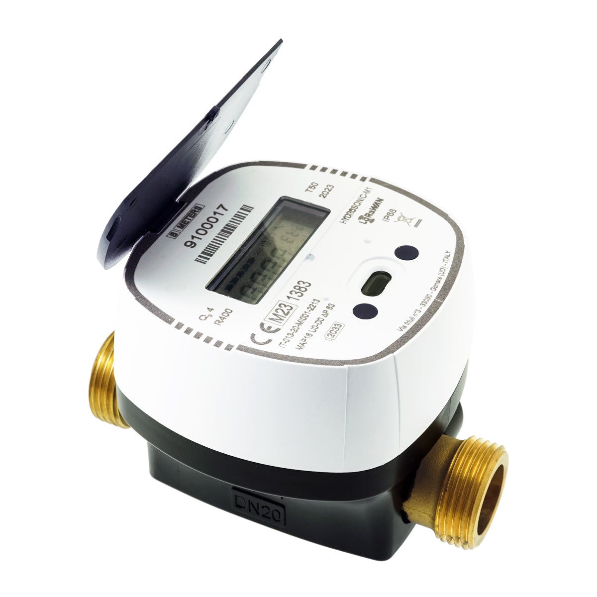 Zähler Ultrasonico Hydrosonic M1 Trasmissione Radio Wireless 1/2" L.110 mm METER