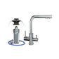 Set Microfiltrazione Wasser Untertisch- Wasserhahn 3 VIE River Silber EA