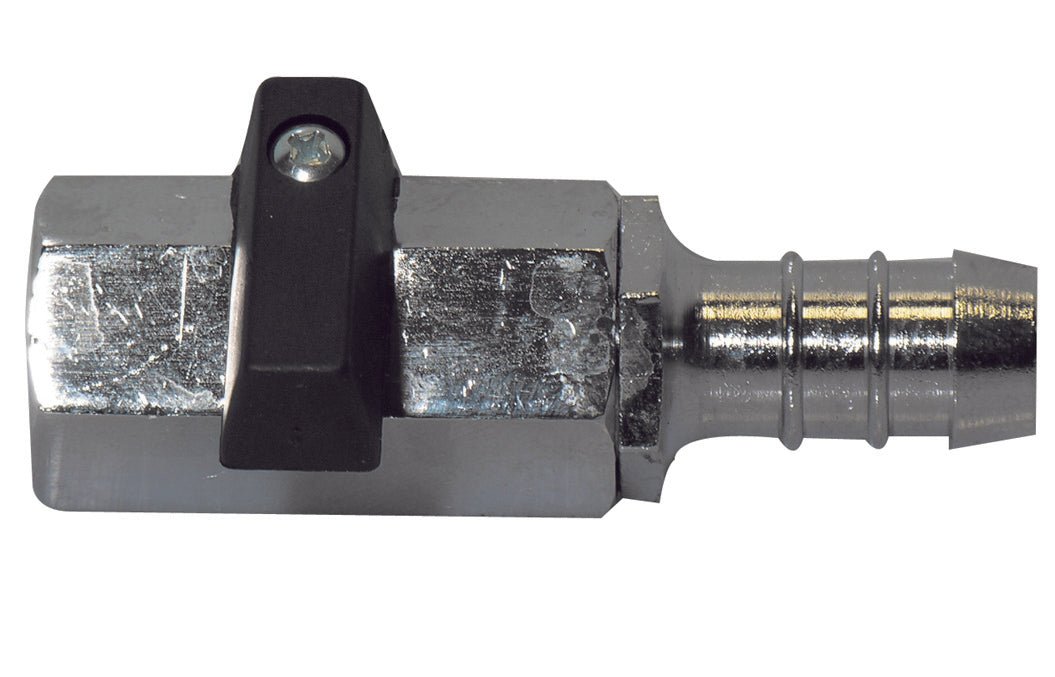 Mini - Kugelhahn Weiblich Mit Schlauchanschluss Und Hebel - MEGART