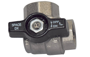 Kugelventil Winkel Ff Mit Schwarzem Drossselventil - MEGART