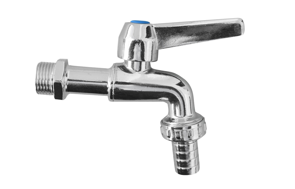 Kugelventil Mit Poliertem Chromschlauchhalter Typ Eko - Lux - MEGART